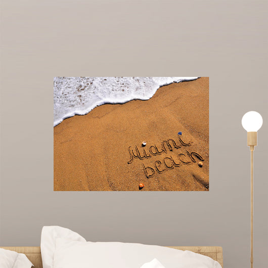 Miami Beach Sign Wall Decal Design 1