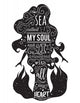 Silhouette Mermaid with Inspirational Wall Decal