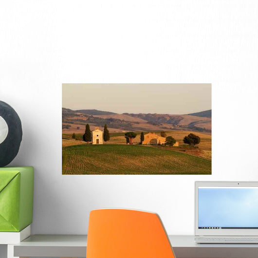 Chapel and Farm Tuscany Wall Decal