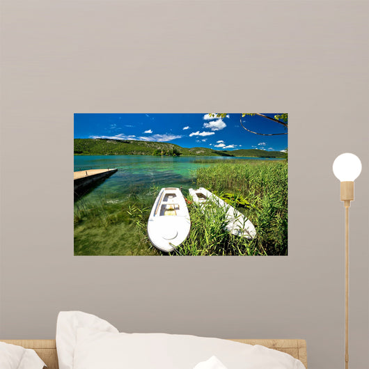 Visovac lake in Krka river national park Wall Mural