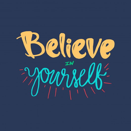 Motivation and Dream Lettering Concept Wall Mural