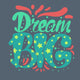 Motivation and Dream Lettering Concept Wall Mural