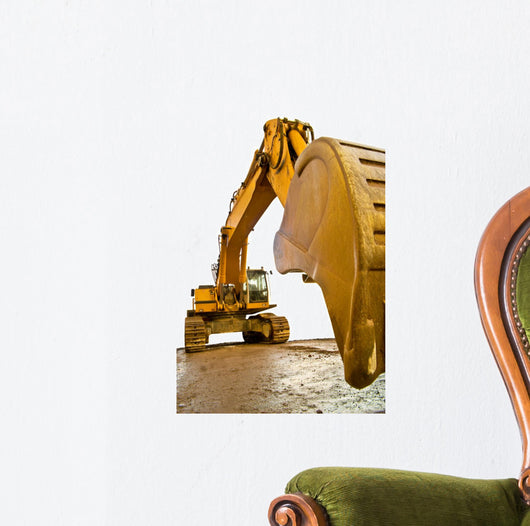 Earth Mover at a Construction Site Wall Decal
