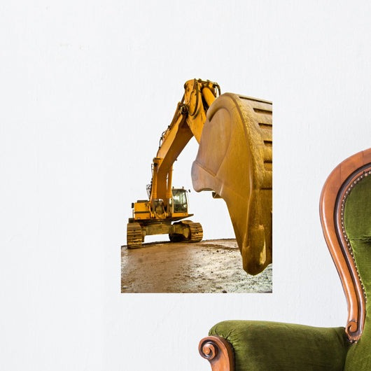Earth Mover at a Construction Site Wall Decal