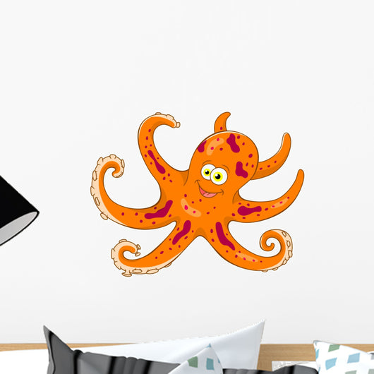 Cartoon octopus Wall Decal