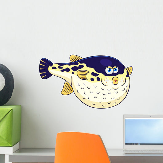 Cartoon puffer fish Wall Decal