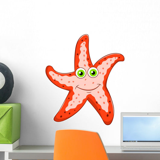 Cartoon starfish Wall Decal
