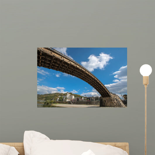 Kintai Bridge in Iwakuni, Hiroshima, Jpapan. Wall Mural