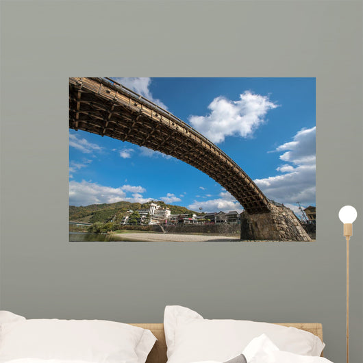 Kintai Bridge in Iwakuni, Hiroshima, Jpapan. Wall Mural