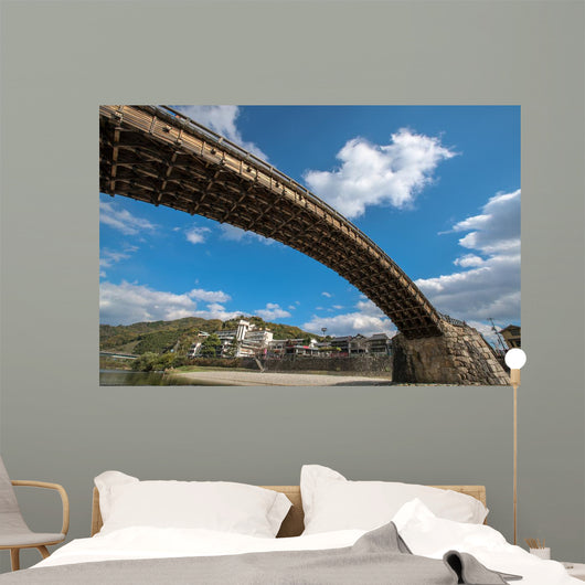 Kintai Bridge in Iwakuni, Hiroshima, Jpapan. Wall Mural