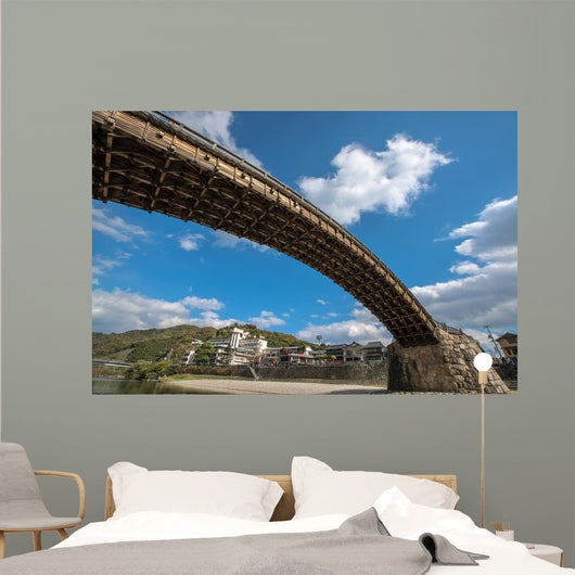 Kintai Bridge in Iwakuni, Hiroshima, Jpapan. Wall Mural