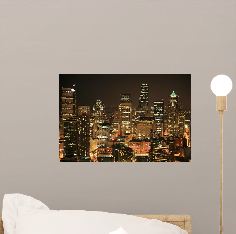 City Lights Wall Mural Wallmonkeys