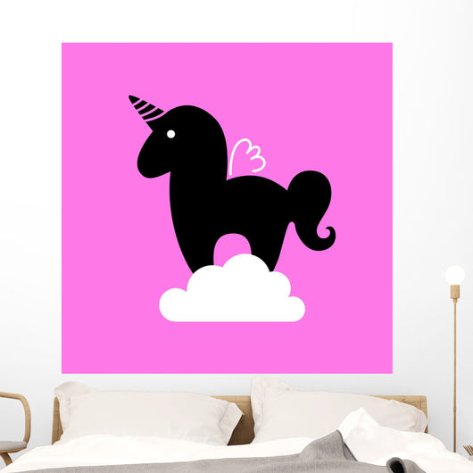 Unicorn Illustration Template Wall Decal