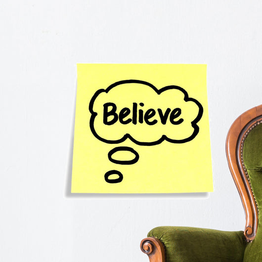 Stickies/ Post-it Notes: Believe Wall Decal