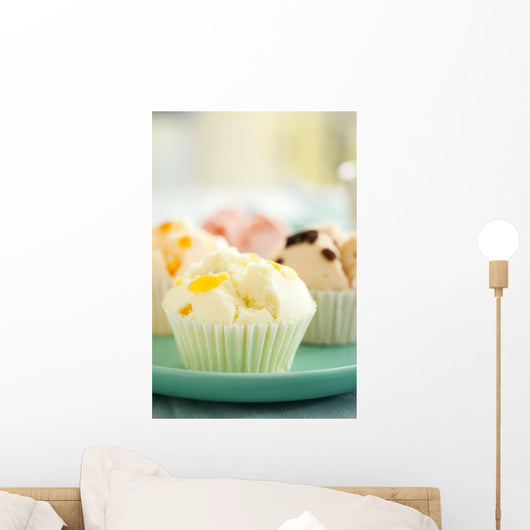 fruity fluffy cupcake for snack,thai dessert Wall Mural