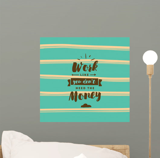 Typography for poster, invitation, greeting card or t-shirt. Wall Mural