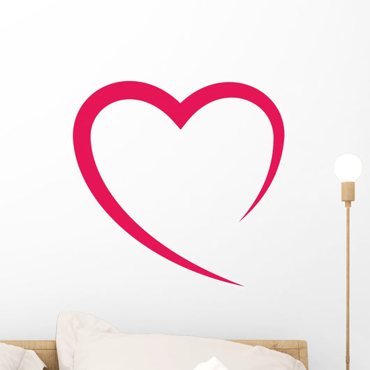heart love romatic passion icon. Isolated and flat illustration. Vector graphic Wall Decal