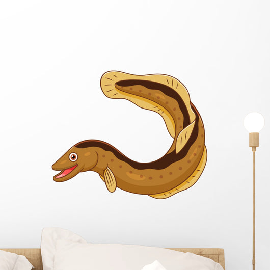 Cartoon eel Wall Decal
