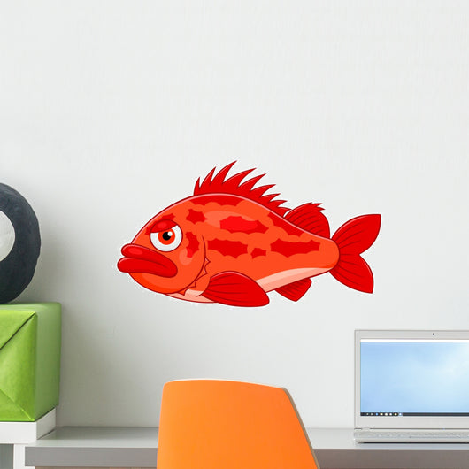 Cartoon ocean perch Wall Decal