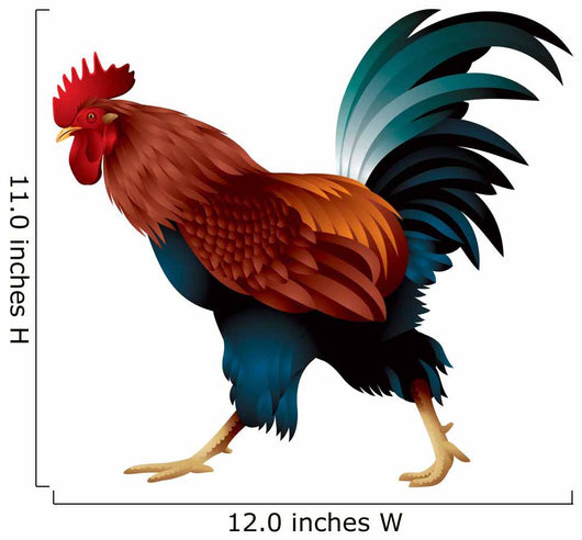 Rooster, the symbol of the Chinese New Year 2017 realistic color vector illustration  Wall Decal