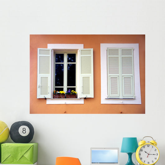 White Shutters Wall Mural