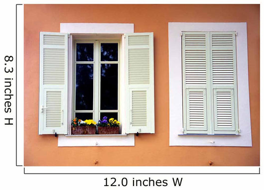 White Shutters Wall Mural