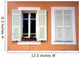 White Shutters Wall Mural