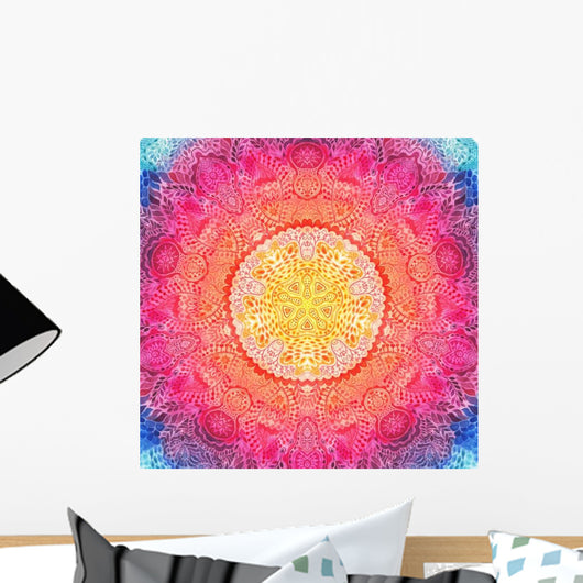 Watercolor Mandala Wall Decal