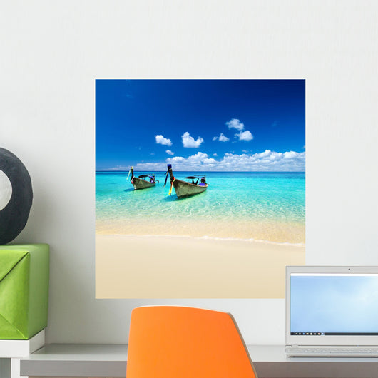beach and tropical sea Wall Mural