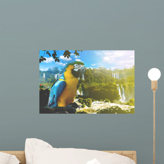 Blue and Yellow Macaw Wall Decal
