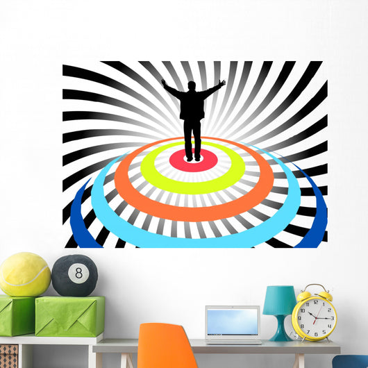 Winner Illustration Wall Mural