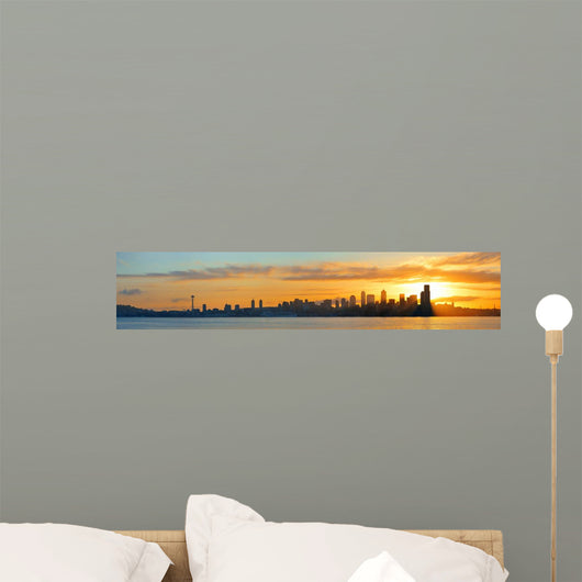 Seattle sunrise Wall Mural