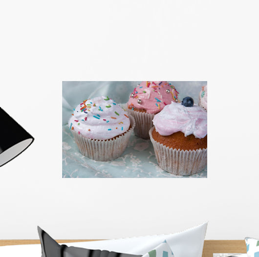 Cupcakes Birthday Party for Wall Mural