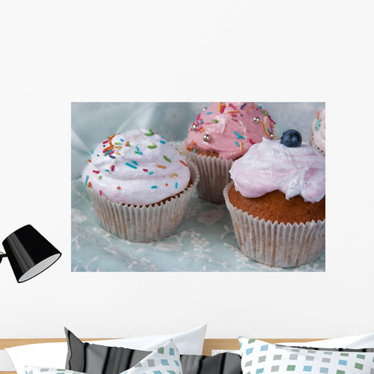 Cupcakes Birthday Party for Wall Mural