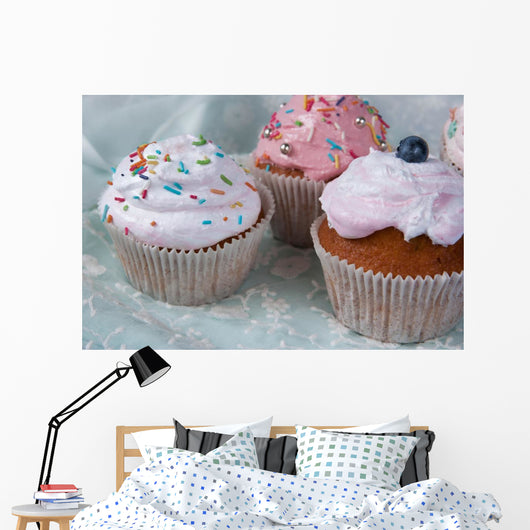Cupcakes Birthday Party for Wall Mural