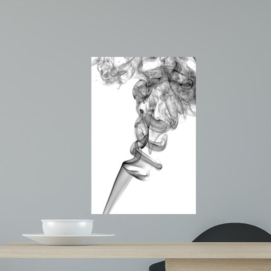 Abstract Grey Smoke Background Wall Mural