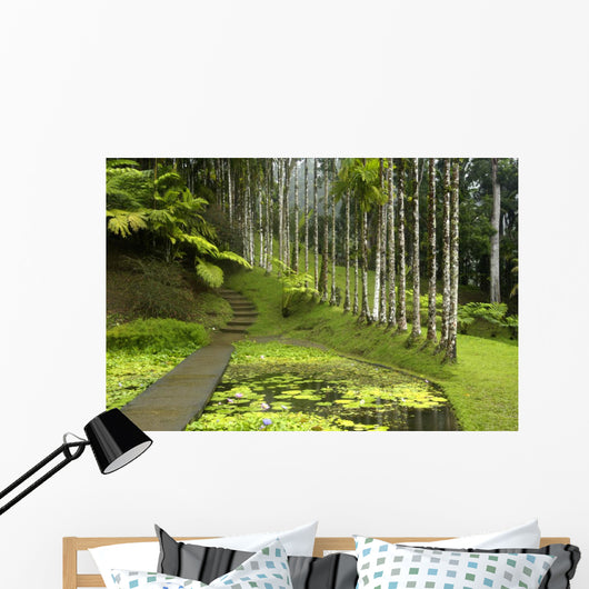 France, Martinique, backyard Wall Mural