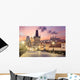 Charles Bridge in Prague at sunrise, Czech, Europe Wall Decal