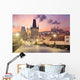 Charles Bridge in Prague at sunrise, Czech, Europe Wall Decal