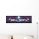 Happy Halloween Ghosts House Card Banner Wall Mural