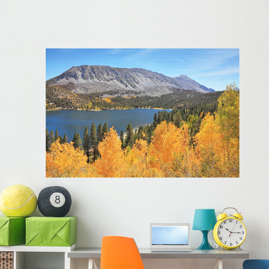 Magic beauty blue lake in Yosemite Park Wall Mural