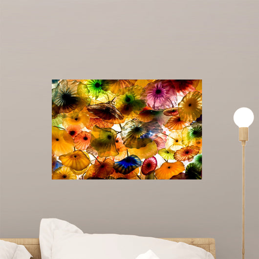 Glass umbrellas Wall Mural