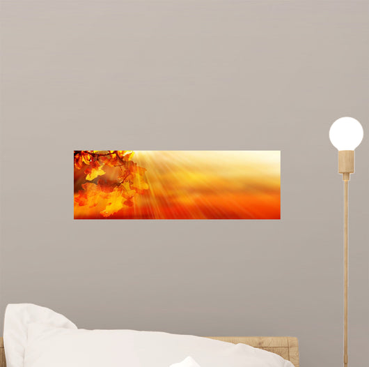 Autumn Leaves Wall Decal Design 1