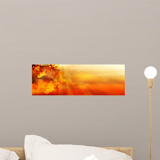 Autumn Leaves Wall Decal Design 1