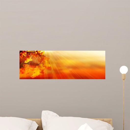 Autumn Leaves Wall Decal Design 1