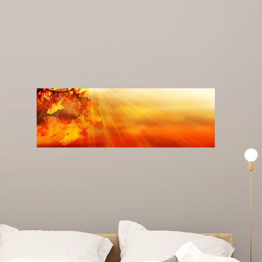 Autumn Leaves Wall Decal Design 1
