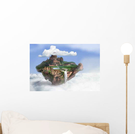 Flying Island Wall Decal