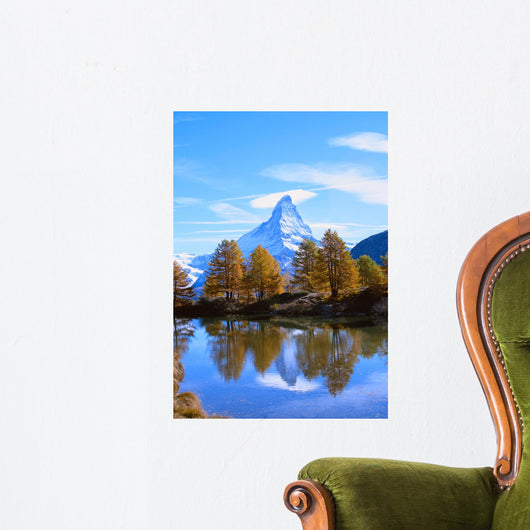 Marvelous Alpine Mountain Wall Mural
