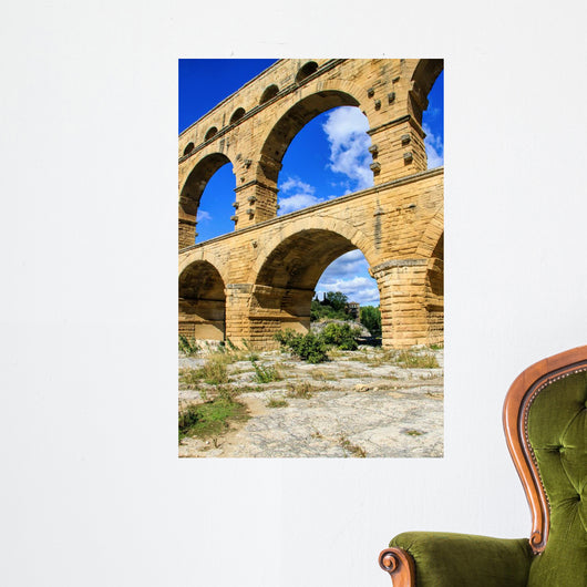Pont du Gard, south of France Wall Mural