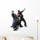 Three Young Man Dancing Wall Decal